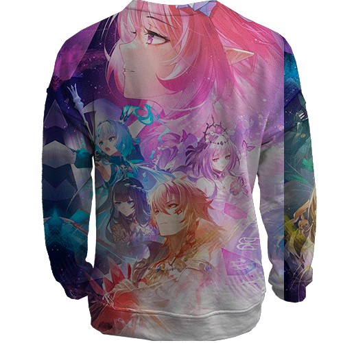 3D свитшот Honkai: Star Rail (вид сзади)