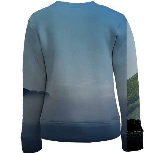 Детский 3D свитшот Ghost of Yotei, Mount Yotei (вид сзади)