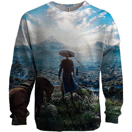 3D свитшот Where Winds Meet, пейзаж (вид спереди)