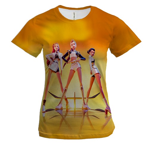 Жіноча 3D футболка K-pop demon hunters Y (вид спереду)
