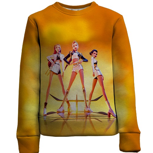 Детский 3D свитшот K-pop demon hunters Y (вид спереди)