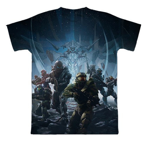 3D футболка Halo 5 Guardians (вид сзади)