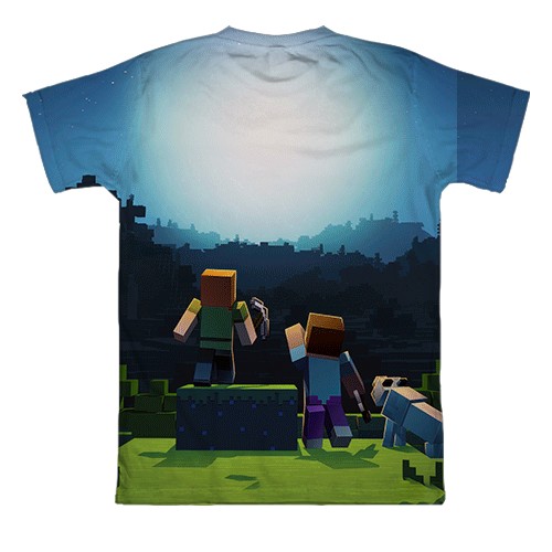 3D футболка Minecraft Anniversary (вид сзади)