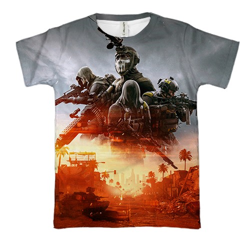 3D футболка Battlefield REDSEC (вид спереди)