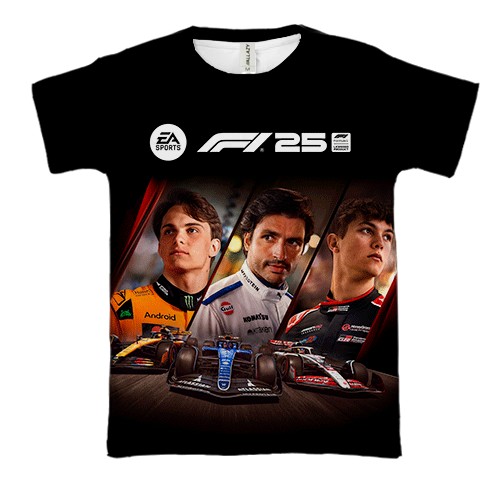 3D футболка F1 25 Cover Art (вид спереди)
