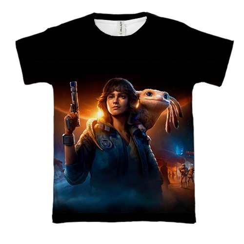 3D футболка Kay Vess - Star Wars Outlaws (вид спереди)