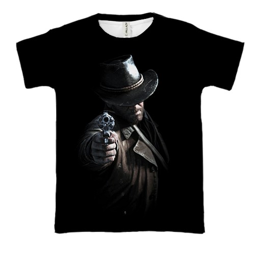 3D футболка Arthur Morgan -  RDR2 (вид спереди)