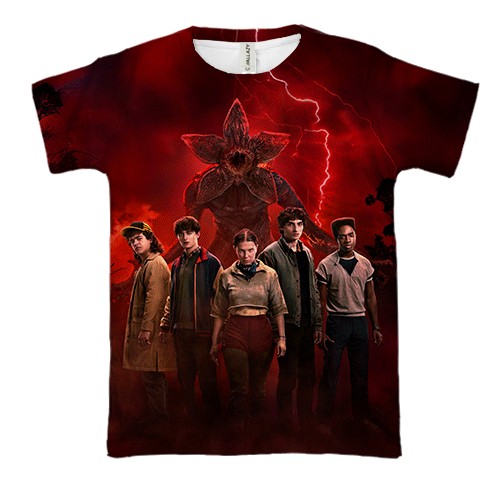 3D футболка Stranger Things (вид спереди)
