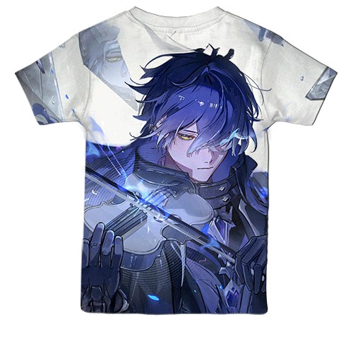Дитяча 3D футболка Flins - Genshin Impact (вид ззаду)