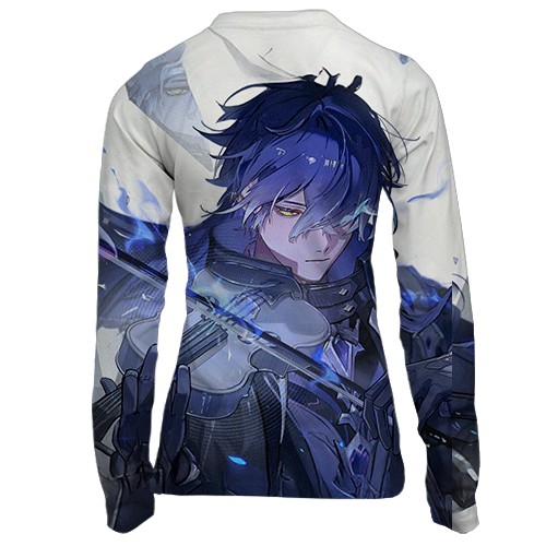 Жіночий 3D лонгслів Flins - Genshin Impact (вид ззаду)