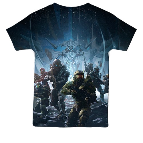 Детская 3D футболка Halo 5 Guardians (вид сзади)