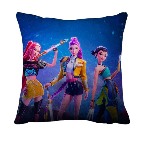 3D подушка Fortnite - KPop Demon Hunters (вид ззаду)