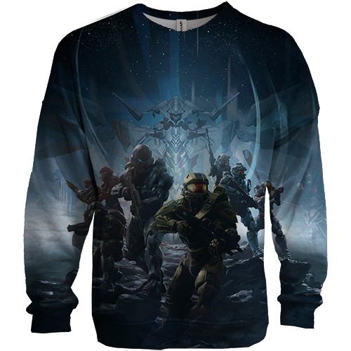 3D свитшот Halo 5 Guardians (вид спереди)