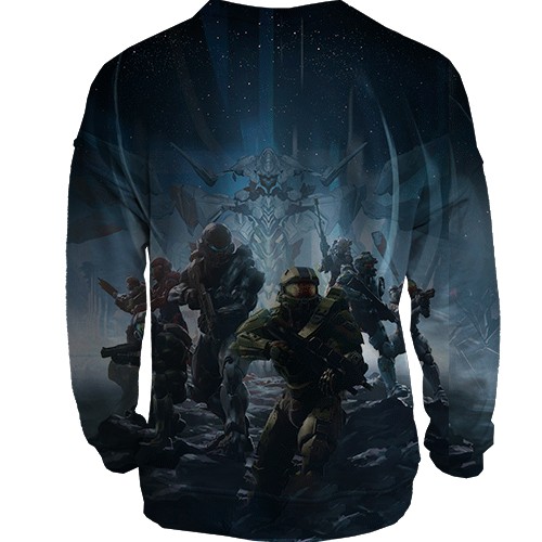 3D свитшот Halo 5 Guardians (вид сзади)