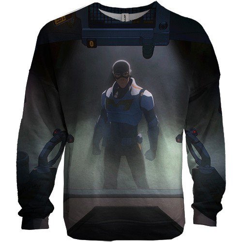 3D свитшот Dispatch - Mecha Man (вид спереди)