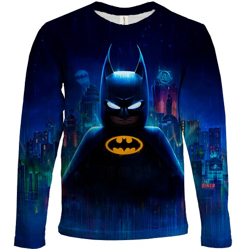 Детский 3D лонгслив Lego Batman (вид спереди)