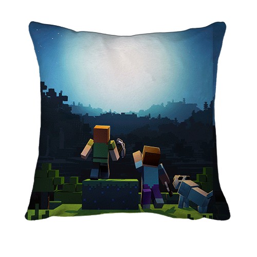 3D подушка Minecraft Anniversary (вид сзади)