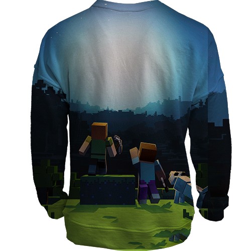 3D свитшот Minecraft Anniversary (вид сзади)