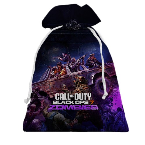3D Подарочный мешочек CoD Black Ops 7 Zombies (вид спереди)