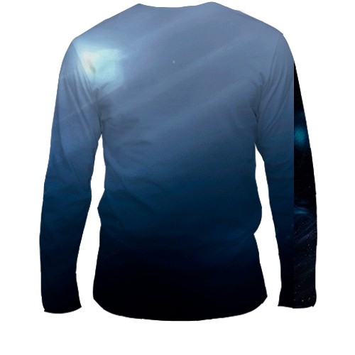 Чоловічий 3D лонгслів PoE - Secrets of the Atlas (вид ззаду)