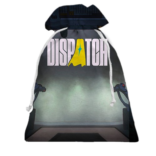 3D Подарочный мешочек Dispatch - Mecha Man (вид сзади)