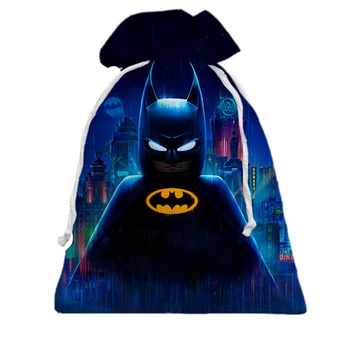 3D Подарочный мешочек Lego Batman (вид спереди)
