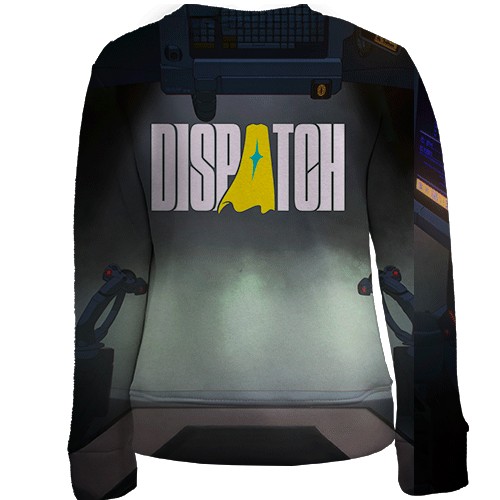 Детский 3D свитшот Dispatch - Mecha Man (вид сзади)