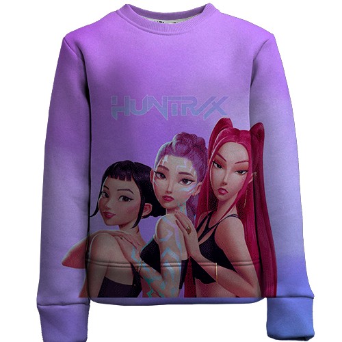 Детский 3D свитшот HUNTRIX Kpop (вид спереди)