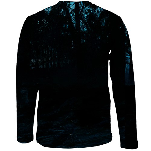 Детский 3D лонгслив Witcher IV - Dark Forest (вид сзади)