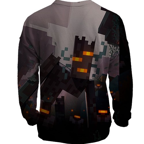 3D свитшот Minecraft - The Creaking (вид сзади)