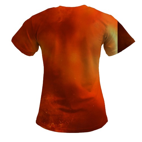 Жіноча 3D футболка Deathstroke - Suicide Squad (вид ззаду)