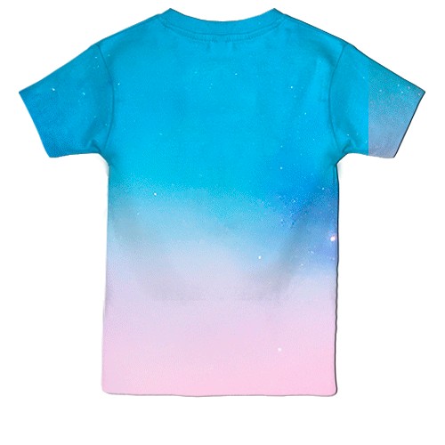 Дитяча 3D футболка GRIS x Neva (вид ззаду)