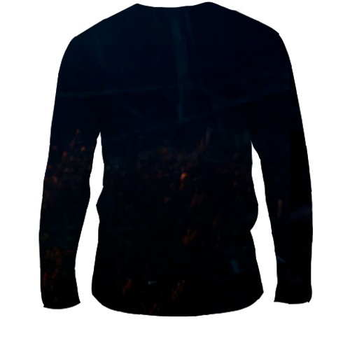 Мужской 3D лонгслив STALKER в противогазе (вид сзади)