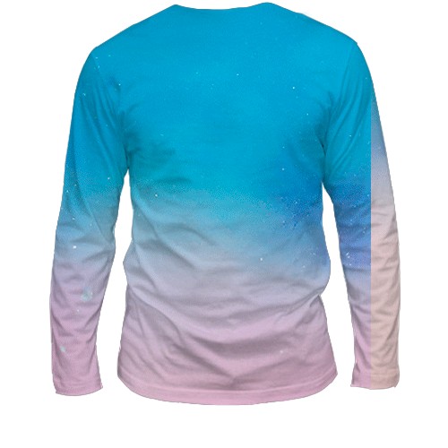 Чоловічий 3D лонгслів GRIS x Neva (вид ззаду)