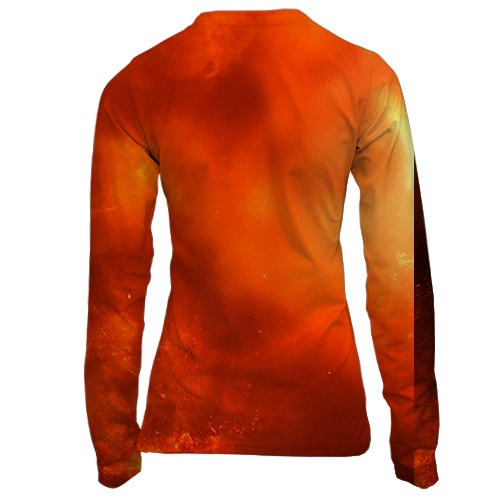 Женский 3D лонгслив Deathstroke - Suicide Squad (вид сзади)