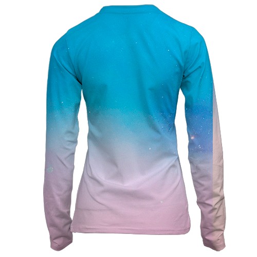 Жіночий 3D лонгслів GRIS x Neva (вид ззаду)