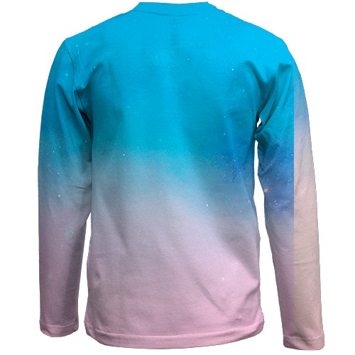 Дитячий 3D лонгслів GRIS x Neva (вид ззаду)