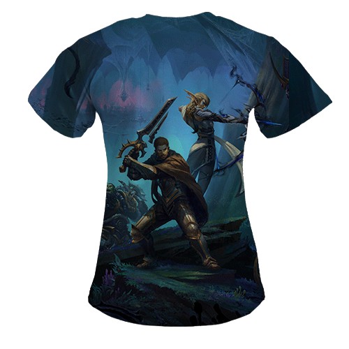 Жіноча 3D футболка WoW - The War Within (вид ззаду)