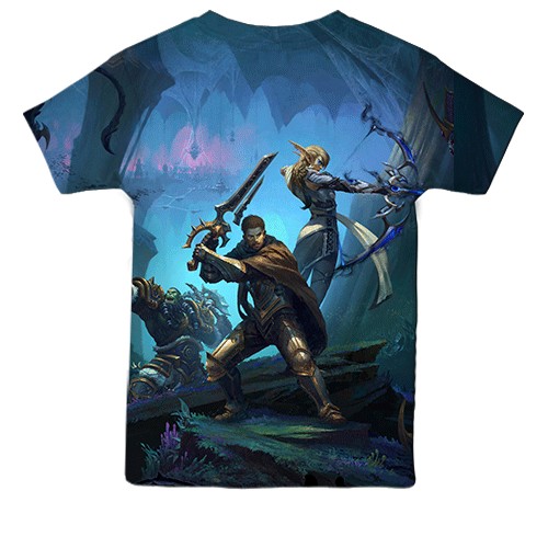 Детская 3D футболка WoW - The War Within (вид сзади)