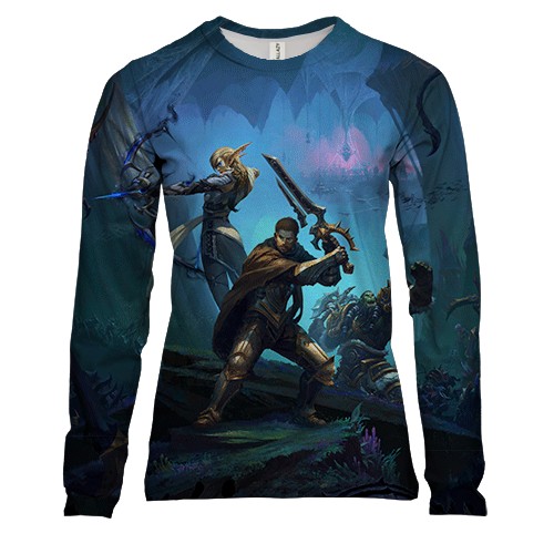 Жіночий 3D лонгслів WoW - The War Within (вид спереду)