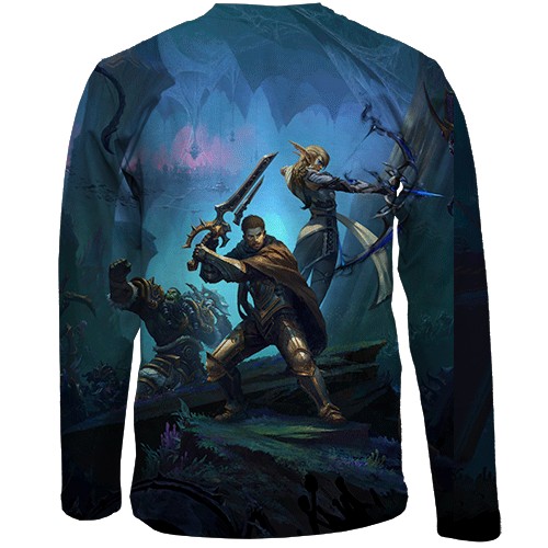 Детский 3D лонгслив WoW - The War Within (вид сзади)
