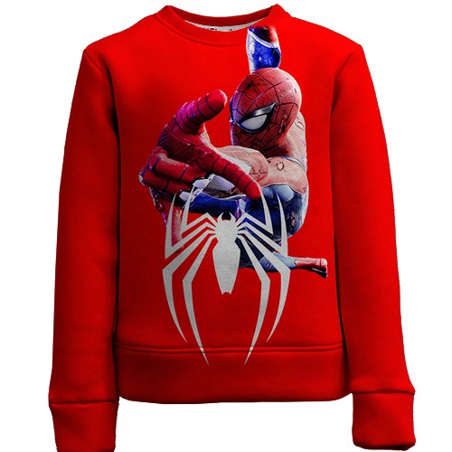 Детский 3D свитшот Spider-Man Stunt (вид спереди)