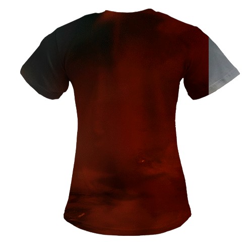 Женская 3D футболка Battlefield REDSEC (вид сзади)