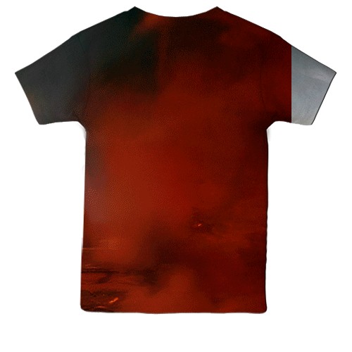 Детская 3D футболка Battlefield REDSEC (вид сзади)