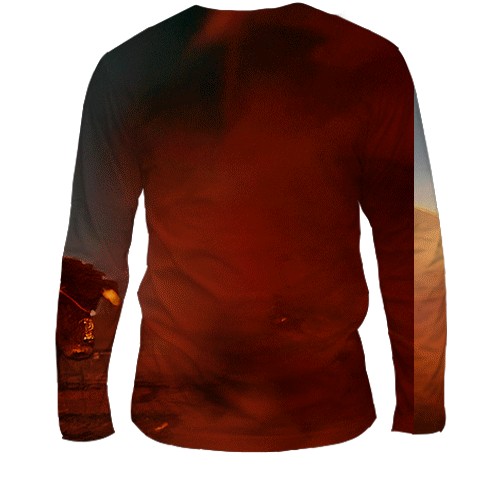 Мужской 3D лонгслив Battlefield REDSEC (вид сзади)