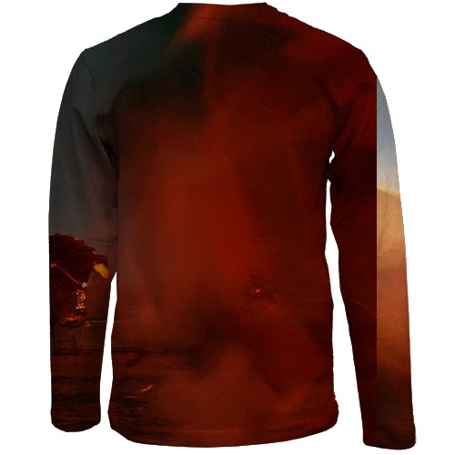 Детский 3D лонгслив Battlefield REDSEC (вид сзади)