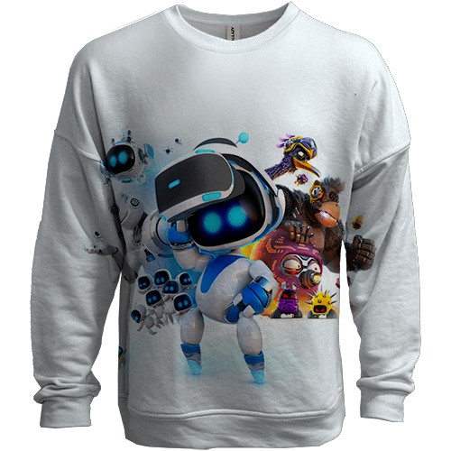 3D світшот Astro Bot Game (вид спереду)