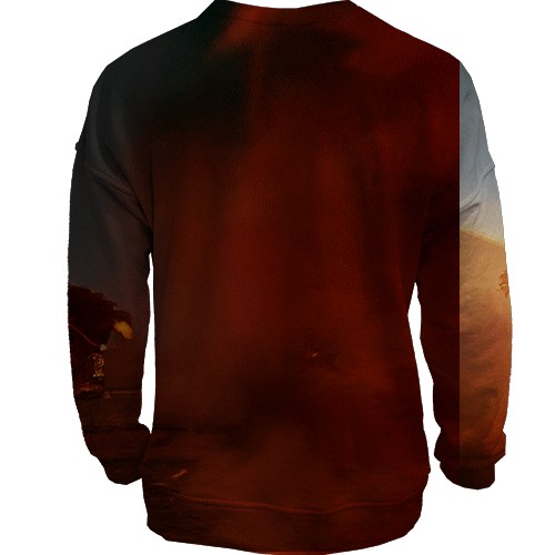 3D свитшот Battlefield REDSEC (вид сзади)