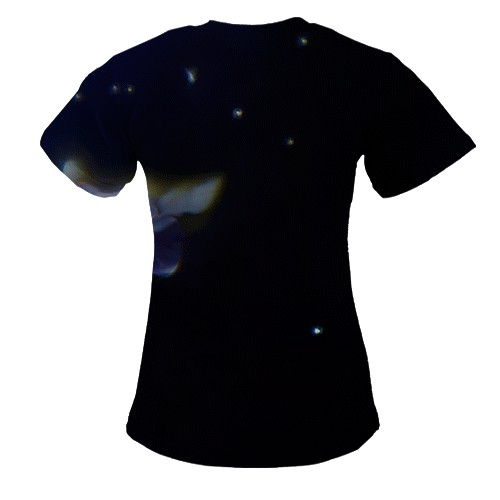 Женская 3D футболка Evernight - Honkai Star Rail (вид сзади)