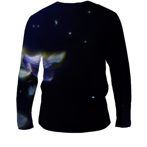 Мужской 3D лонгслив Evernight - Honkai Star Rail (вид сзади)